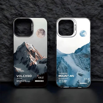 "Snowy Volcano Case – Matte Eleganz und starker Schutz"