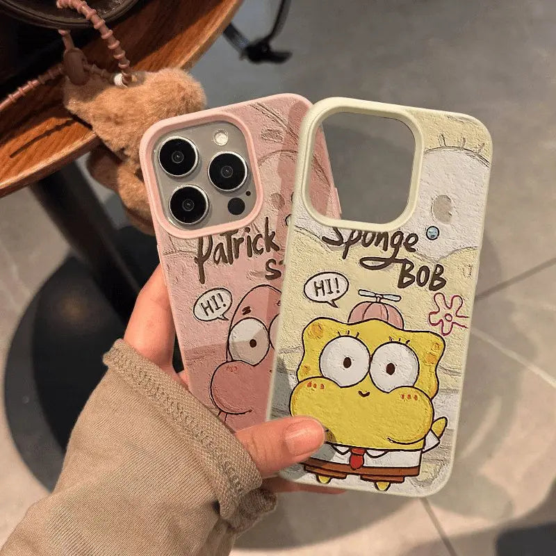 Niedliche Handyhülle „SpongeBob &amp; Patrick Star – Fashion Edition“